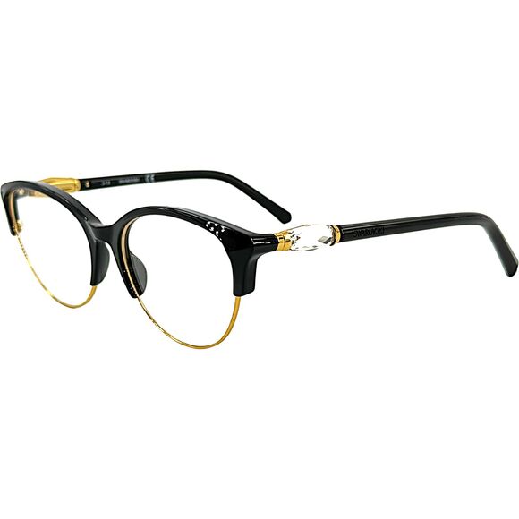 Swarovski SK5338 Womens Metal Eyeglass Frame 001 Shiny Black 53-16 main image 4